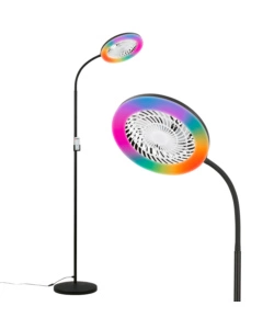 Piantana led RBG con ventilatore "Windy" 6500K 1380lm 13,8W