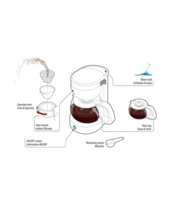 Macchina da caffè per auto Lampa "Liberica" nero 170W