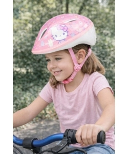 Casco bici per bambini "Hello Kitty" rosa tg m