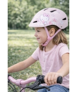 Casco bici per bambini "Hello Kitty" rosa tg m