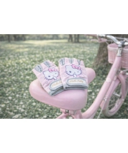 Coppia di guanti da bici per bambini "Hello Kitty" senza dita