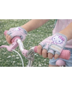 Coppia di guanti da bici per bambini "Hello Kitty" senza dita