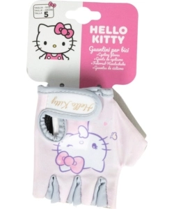 Coppia di guanti da bici per bambini "Hello Kitty" senza dita