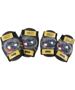 Kit di protezione "Batman" con 2 gomitiere e 2 ginocchiere