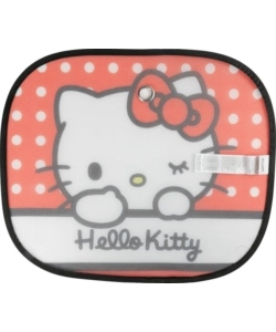 Coppia tendine parasole laterali auto "Hello Kitty" 44x35 cm