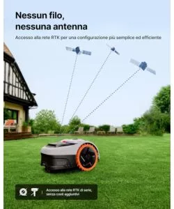 Robot tagliaerba Navimow "i208 AWD" area di taglio 800 mq