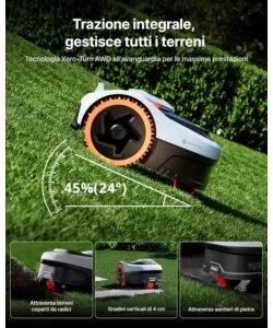 Robot tagliaerba Navimow "i208 AWD" area di taglio 800 mq