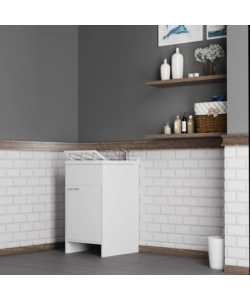 Lavatoio con vasca in polipropilene "Garden" bianco 45x50x85 cm