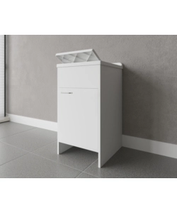 Lavatoio con vasca in polipropilene "Garden" bianco 45x50x85 cm