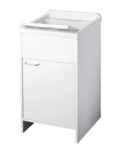 Lavatoio con vasca in polipropilene "Garden" bianco 45x50x85 cm