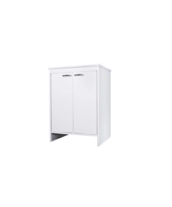 Mobile lavanderia 2ante e 2 ripiani "Garden" bianco 60x49x84 cm