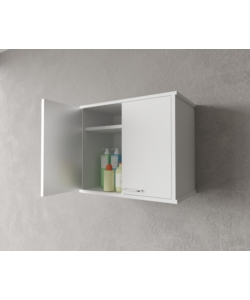 Pensile lavanderia 2 ripiani "Garden" bianco 60x34x52,5 cm