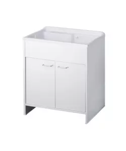 Lavatoio con vasca in polipropilene "Garden" bianco 80x50x85 cm