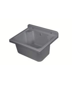 Lavello a muro "Pilozzo Mini" in polipropilene grigio 42,5x34x20 cm
