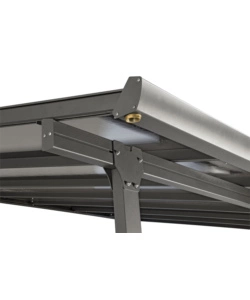 Pergola addossata da esterno Habrita in alluminio 300x307x299 cm