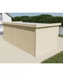 Garage in legno Habrita "Sicilia" in abete 304x610x229 cm