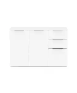 Madia "Ghost" 2+1 ante +2 cassetti bianco 42x13x127 cm