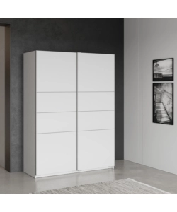 Armadio 2 ante scorrevoli "Fast 2" bianco 148x60x203 cm