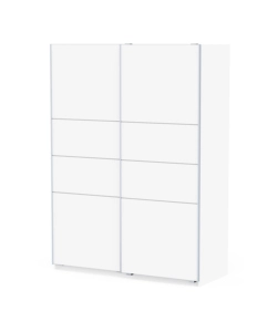 Armadio 2 ante scorrevoli "Fast 2" bianco 148x60x203 cm