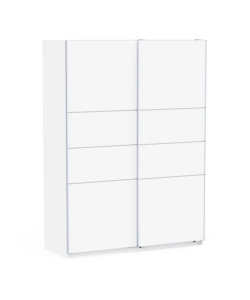 Armadio 2 ante scorrevoli "Fast 2" bianco 148x60x203 cm