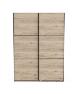 Armadio 2 ante scorrevoli "Fast 2" quercia 148x60x203 cm