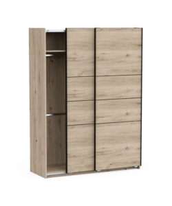 Armadio 2 ante scorrevoli "Fast 2" quercia 148x60x203 cm