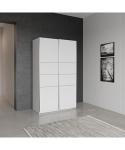 Armadio 2 ante scorrevoli "Fast" bianco 116,6x60x203 cm