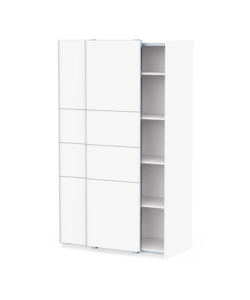 Armadio 2 ante scorrevoli "Fast" bianco 116,6x60x203 cm