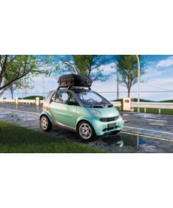 BOX TETTO AUTO ARTPLAST "SHIELD" NERO 270 LT