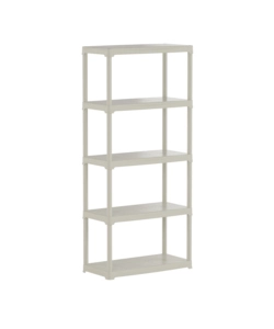 SCAFFALE 5 RIPIANI IN POLIPROPILENE ARTPLAST "TEMPO" BEIGE PORTATA 180 KG 80X40X176 CM