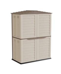 CASETTA DA GIARDINO ARTPLAST "GARDEN SHED" IN RESINA EFFETTO LEGNO BEIGE 151X83X200 CM