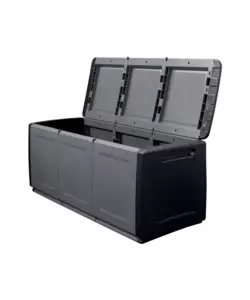 BAULE DA ESTERNO ARTPLAST "CUBE" IN POLIPROPILENE NERO 330 LT 132X53X57 CM