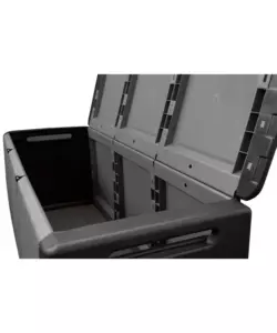 BAULE DA ESTERNO ARTPLAST "CUBE" IN POLIPROPILENE NERO 330 LT 132X53X57 CM