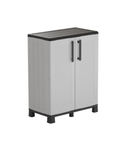 ARMADIO BASSO ARTPLAST "FAMILY" IN POLIPROPILENE GRIGIO 68X37X90 CM