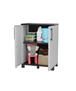 ARMADIO BASSO ARTPLAST "FAMILY" IN POLIPROPILENE GRIGIO 68X37X90 CM