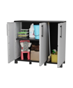 ARMADIO BASSO ARTPLAST "FAMILY" IN POLIPROPILENE GRIGIO 102X37X90 CM