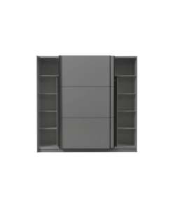 Armadio 2 ante scorrevoli "Siena" grigio opaco 217x62,5x210 cm