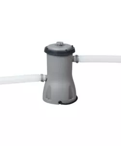 PISCINA FUORI TERRA CON STRUTTURA ROTONDA BESTWAY "STEEL PRO MAX" CON POMPA FILTRO, CARTUCCIA, COPERTURA, SCALETTA 427X427X107 CM - COD. 56950-3