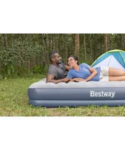 MATERASSO MATRIMONIALE GONFIABILE BESTWAY "TRITECH AIR" CON POMPA INTEGRATA 203X152X36 CM - COD. 6716T-7