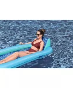 MATERASSINO GONFIABILE BESTWAY "FLEX 'N FOLD RECLINER LOUNGE" BLU 188X98X38 CM - COD. 43733