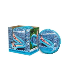 MATERASSINO GONFIABILE BESTWAY "FLEX 'N FOLD RECLINER LOUNGE" BLU 188X98X38 CM - COD. 43733