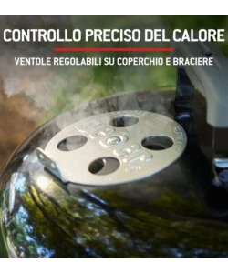 Barbecue a carbone Weber "Compact Kettle" con griglia 57 cm