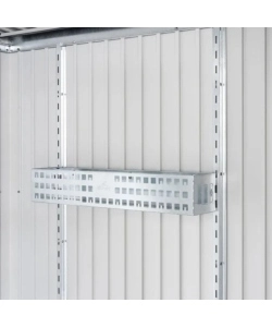 Set  2 pezzi cestino porta oggetti da parete per casetta da giardino Biohort argento metallizzato