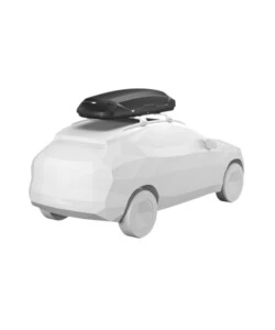 Box baule da tetto per auto Thule "Pulse 2 L" nero 450 lt