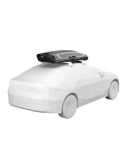 Box baule da tetto per auto Thule "Vector M" grigio 360 lt