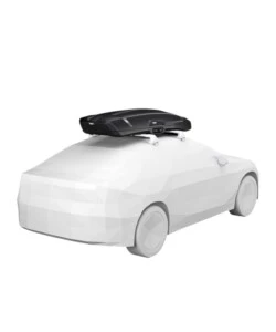 Box baule da tetto per auto Thule "Vector M" nero 360 lt