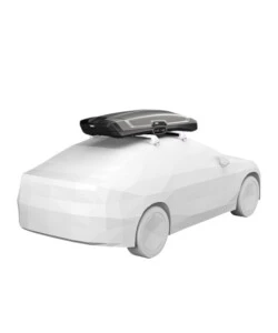 Box baule da tetto per auto Thule "Vector Alpine" grigio 380 lt