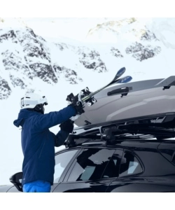 Box baule da tetto per auto Thule "Vector L" grigio 430 lt