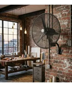 Ventilatore a parete Bimar nero 124W