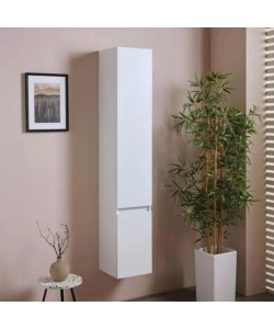 Colonna pensile sospesa "Garda" 2 ante bianco 31,5x31,5x136 cm